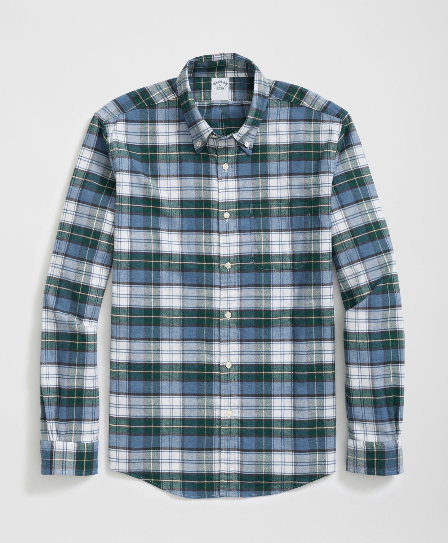 Portuguese Flannel Polo Button Down Collar, Tartan Shirt