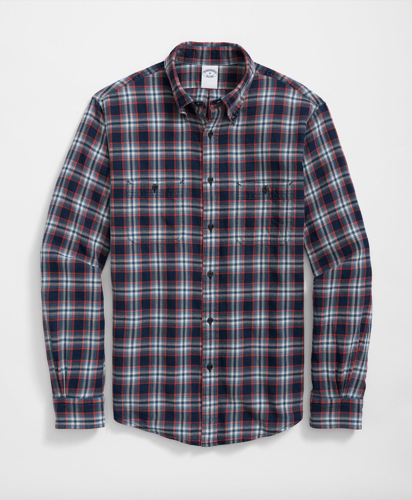 Denim Yard Work Shirt in Red Plaid Cotton