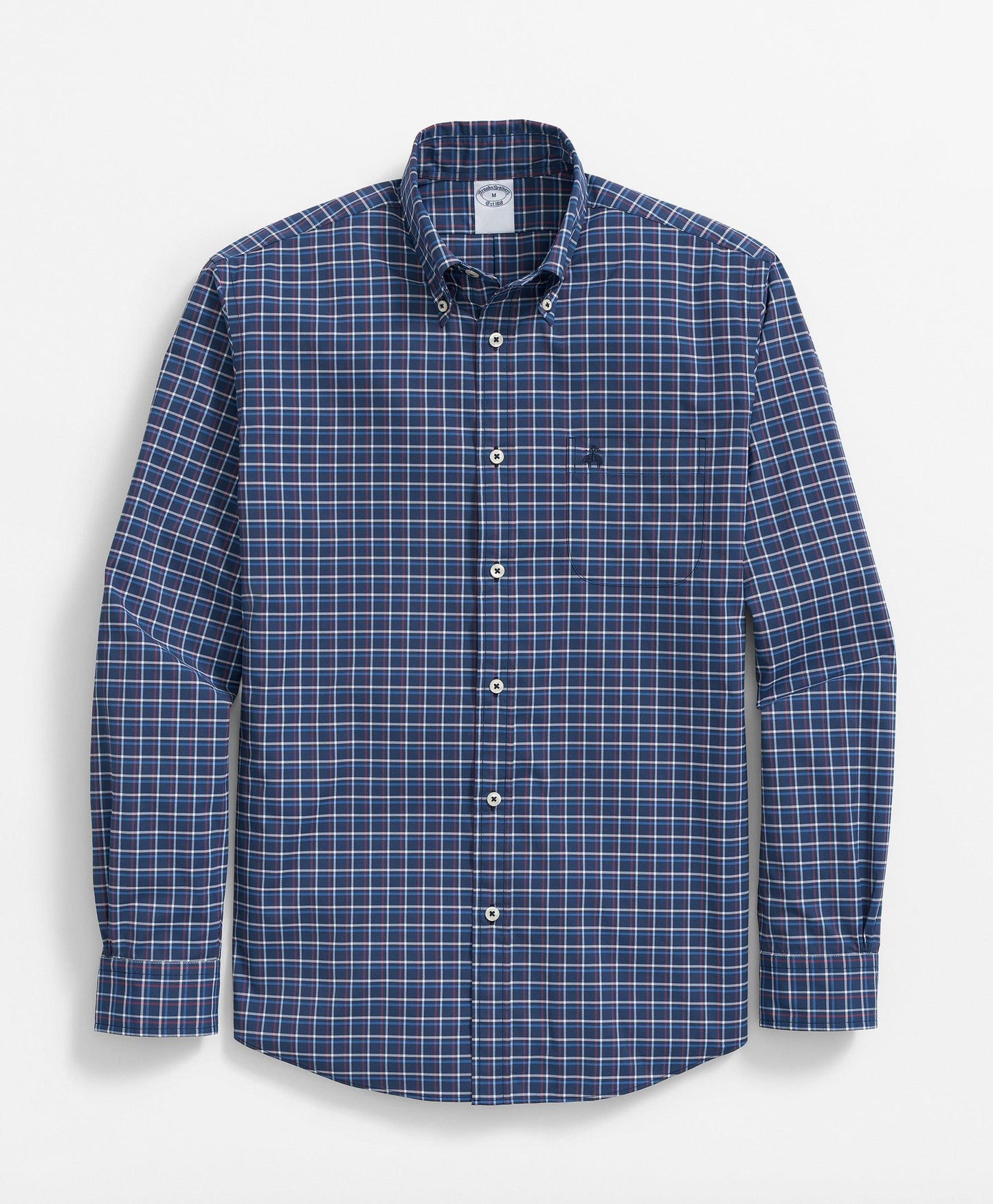 Performance Series Stretch Button-Down Collar, Graph Check Sport Shirt