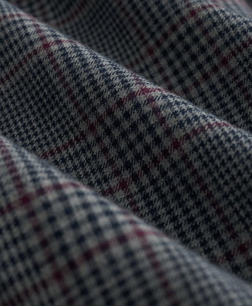 Cotton-Cashmere Sport Shirt in Checked Flannel