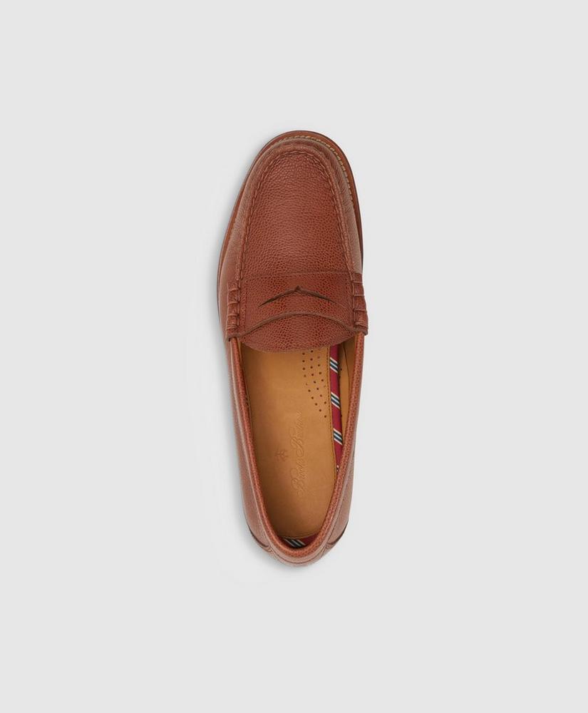 Leather Penny Loafer with Lug Sole