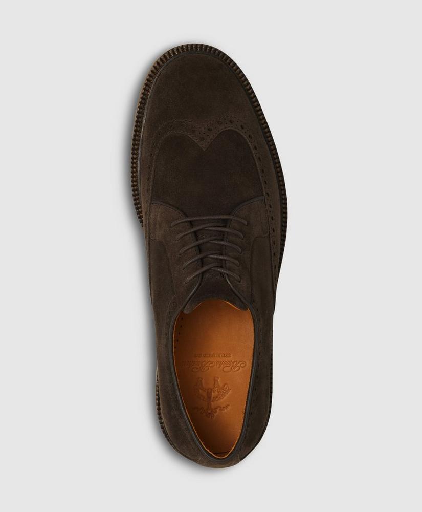 Suede Wingtip Derby Shoes