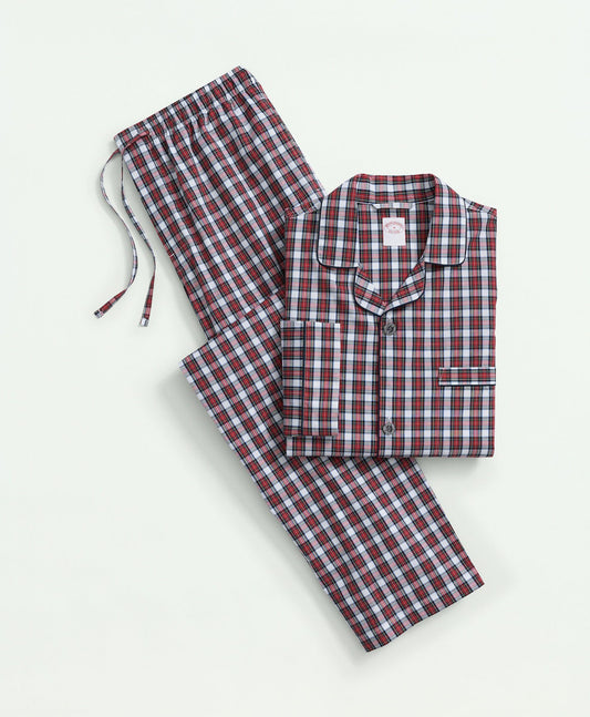 Cotton Broadcloth Tartan Pajamas