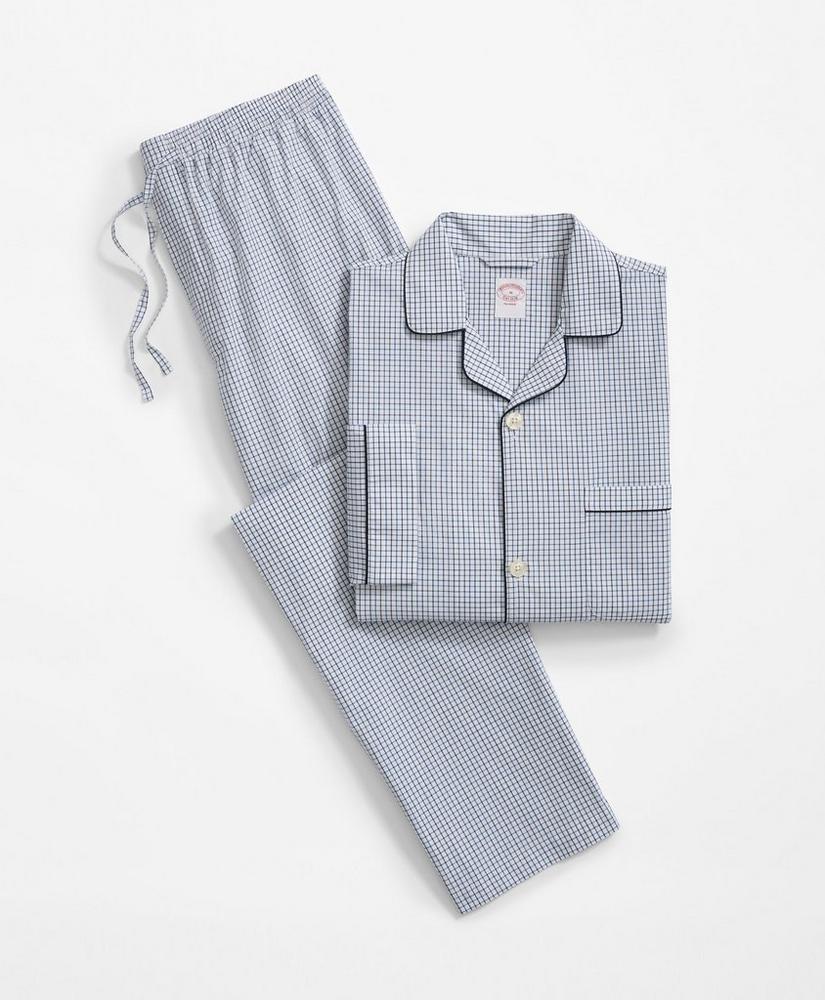 Cotton Broadcloth Tattersall Pajamas