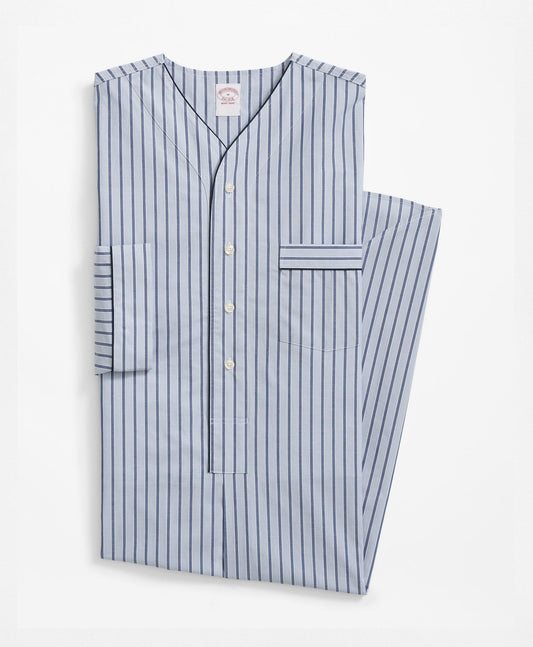 Cotton Broadcloth Striped Nightshirt