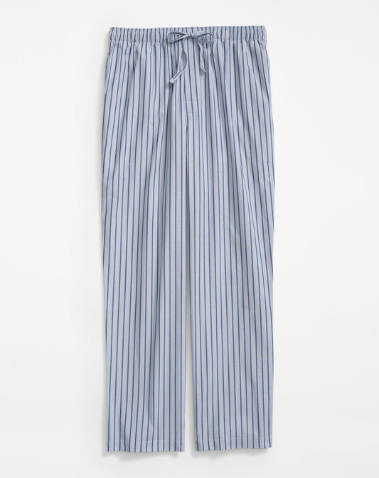 Cotton Broadcloth Striped Lounge Pants