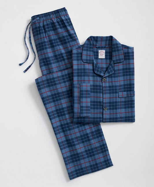 Cotton Flannel Plaid Pajamas