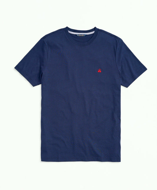 Washed Supima Cotton Logo Crewneck T-Shirt