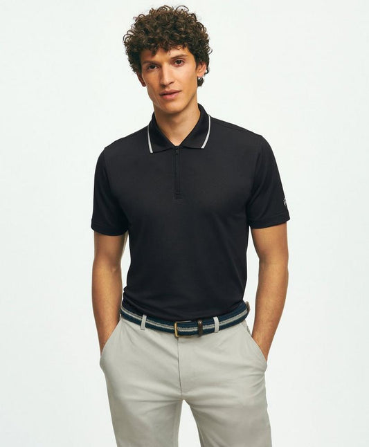 Performance Series Half-Zip Pique Polo Shirt