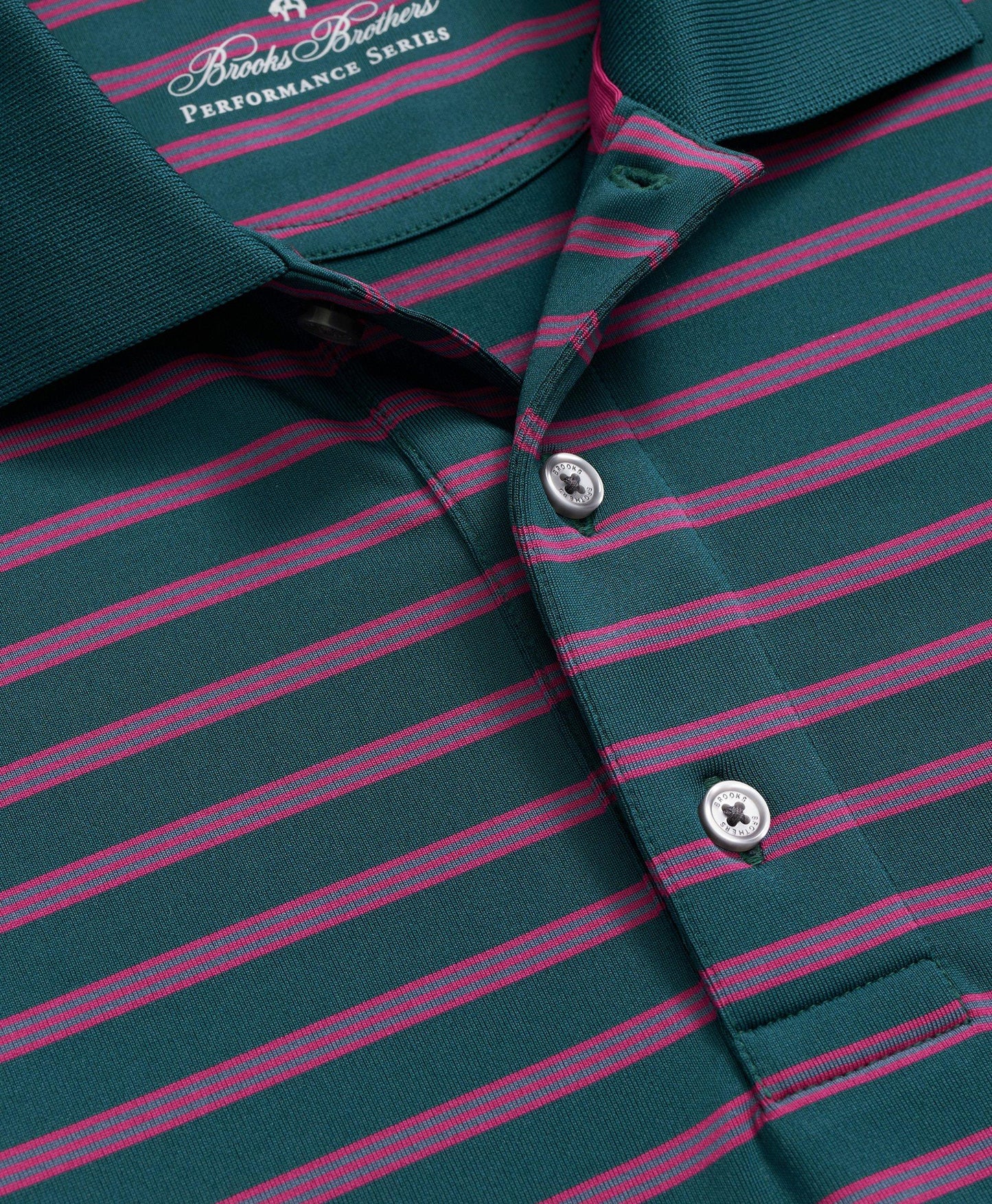 Performance Series BB#1 Striped Polo Shirt