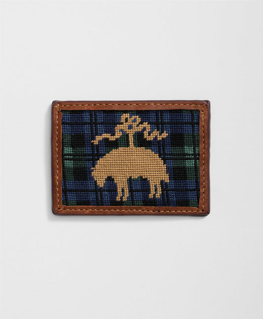 Smathers & Branson Cotton Needlepoint Golden Fleece Holiday Card Case