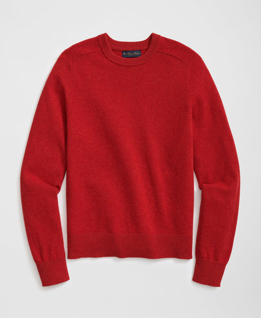 3-Ply Cashmere Crewneck Saddle Shoulder Sweater