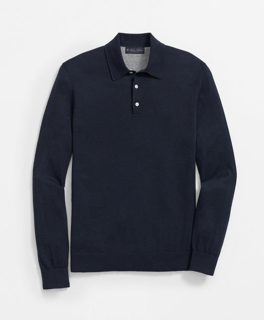 Luxe Polo Sweater In Cotton-Cashmere