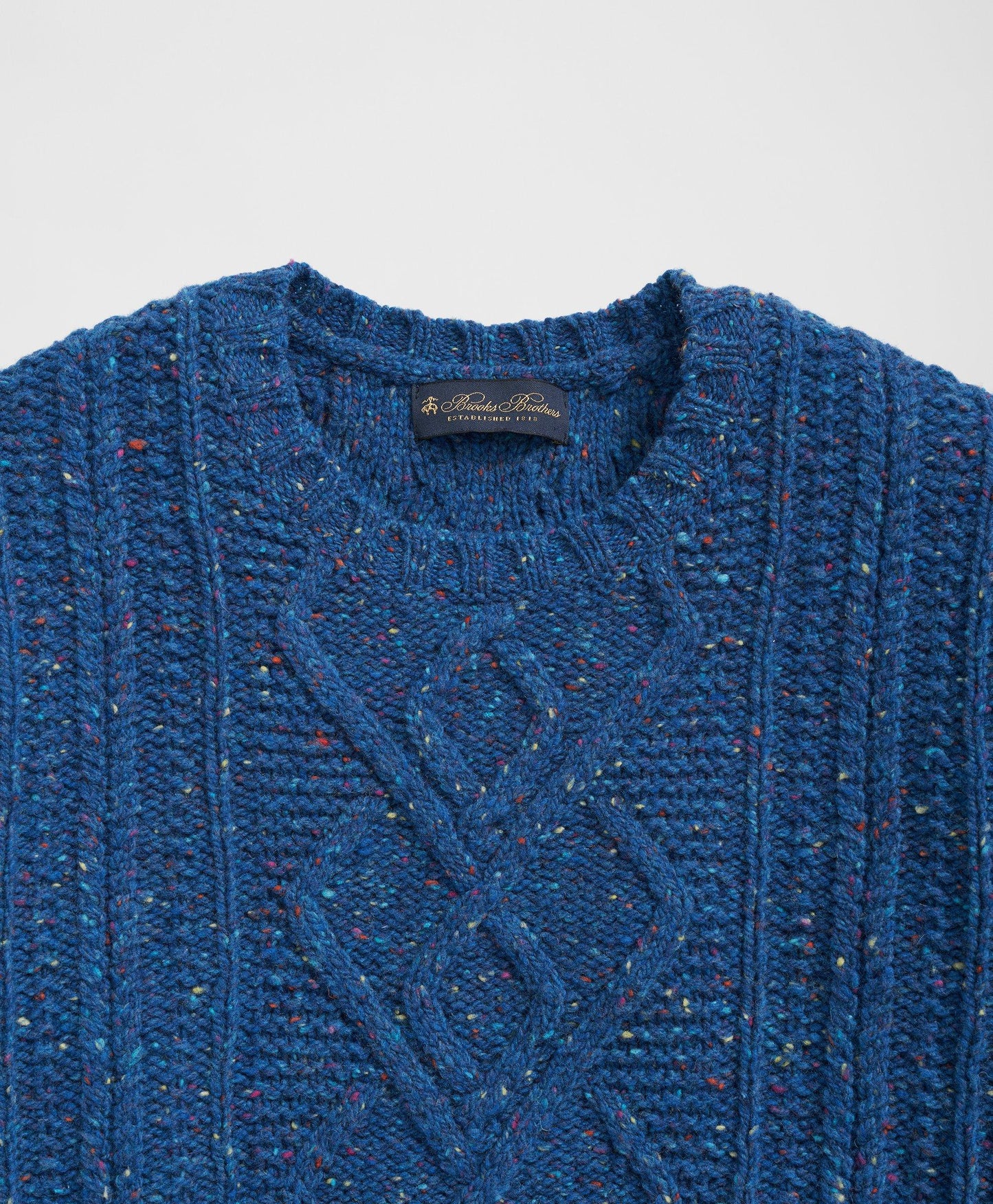 Aran Knit Sweater in Donegal Merino Wool