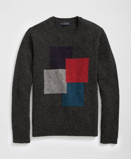 Colorblock Sweater in Merino Wool