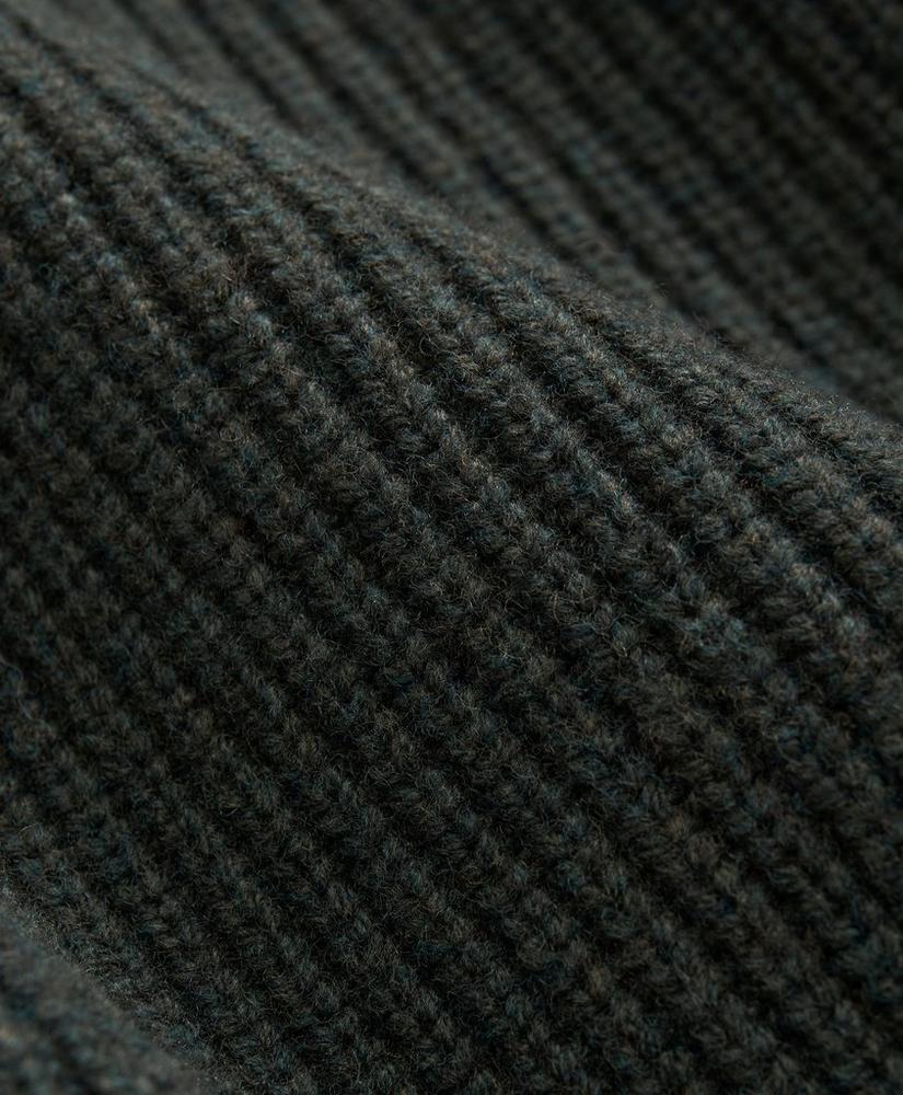 Military Elbow-Patch Sweater in Merino Wool-Cashmere