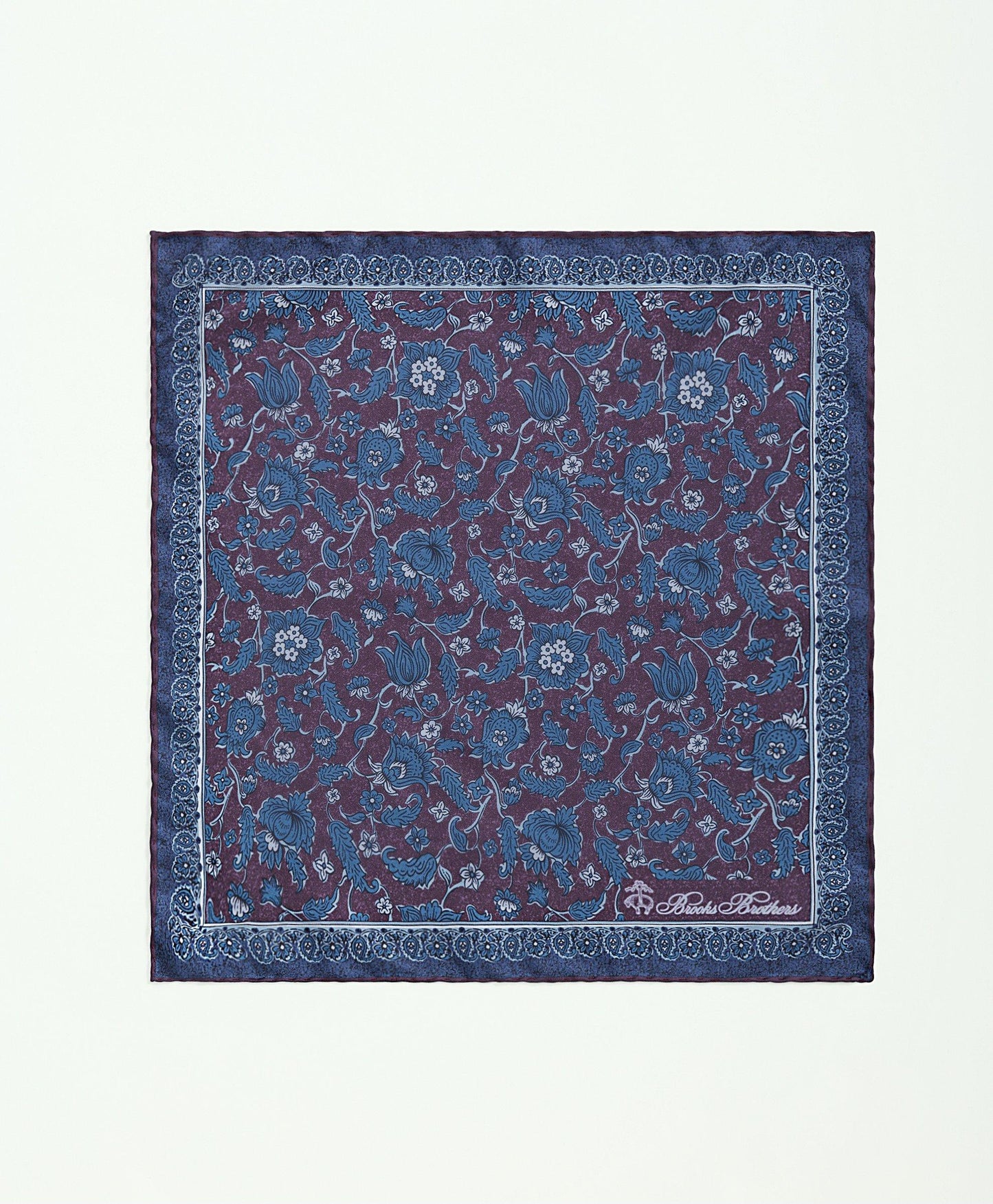 Silk Paisley Floral Pocket Square