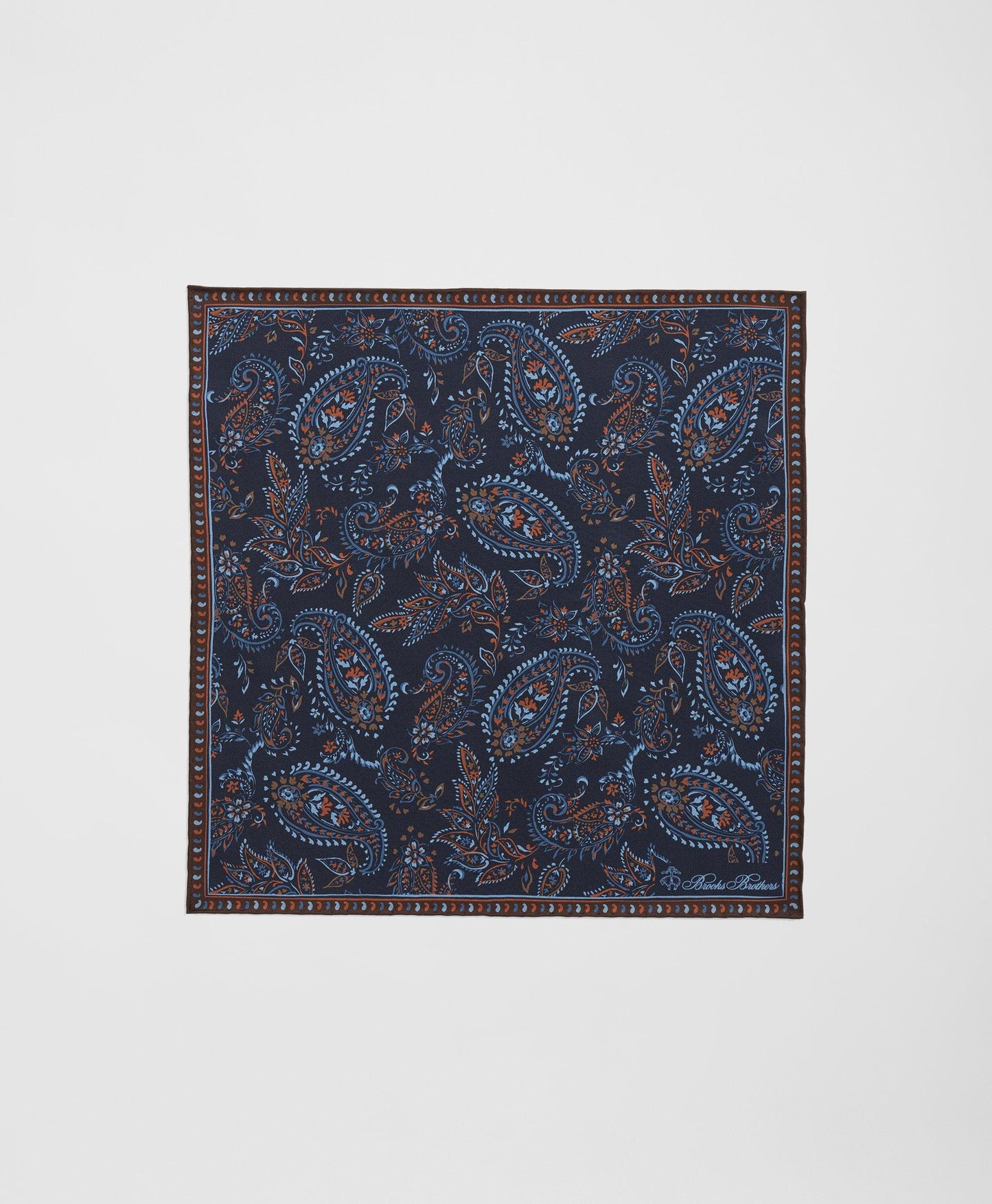 Large Paisley Silk Pocket Square