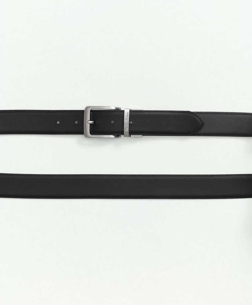 Cuttable Reversible Leather Belt With Changeable Gold-Tone & Silver-Tone Buckles