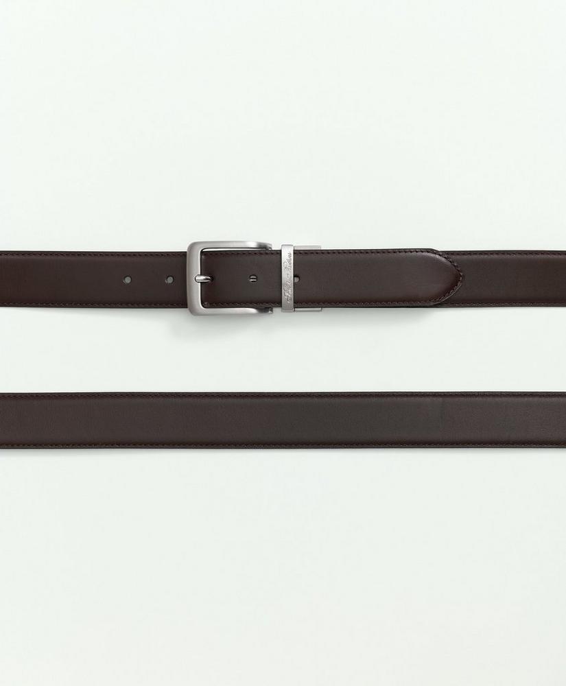 Cuttable Reversible Leather Belt With Changeable Gold-Tone & Silver-Tone Buckles