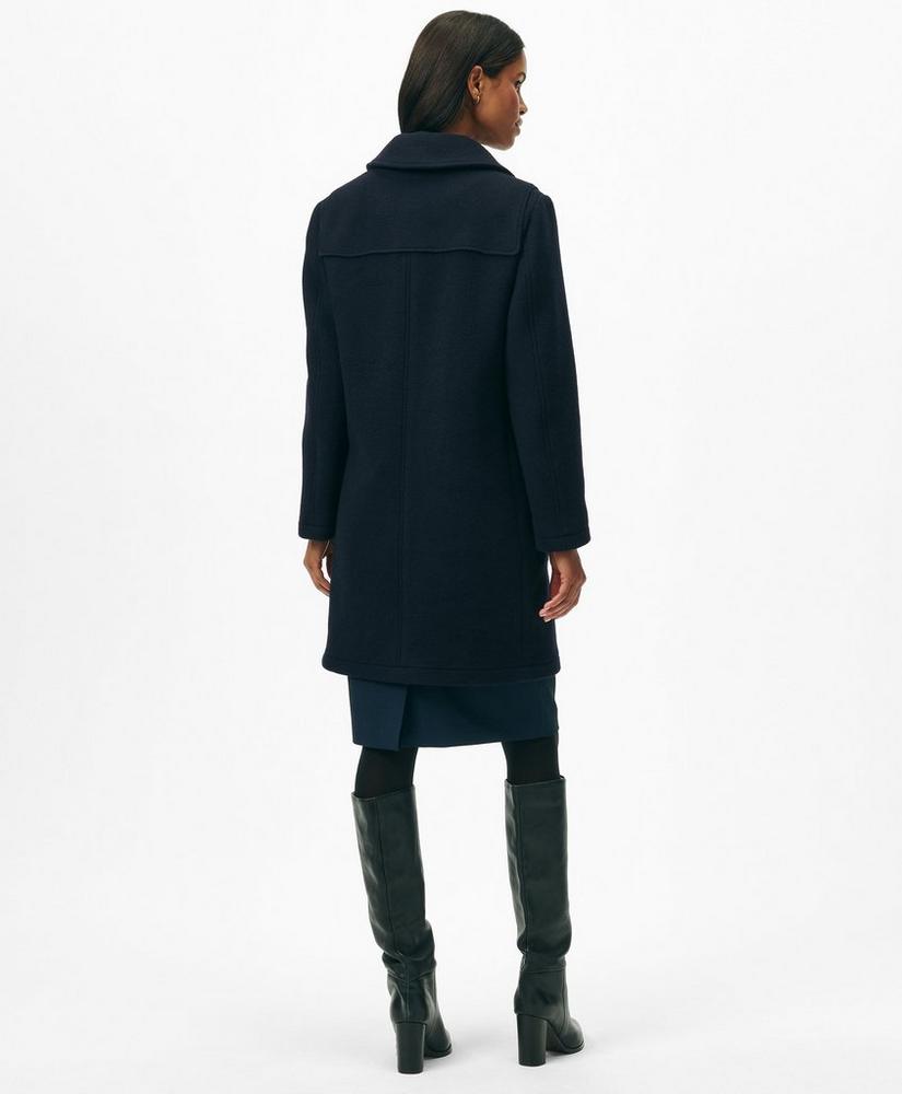 Wool Twill Hooded Toggle Coat