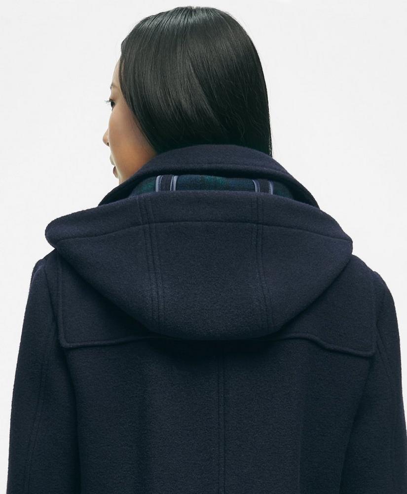 Wool Twill Hooded Toggle Coat