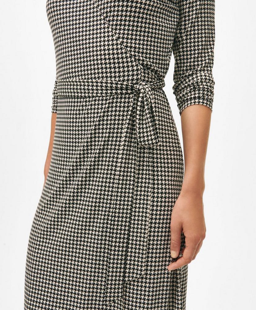 Patterned Jersey Wrap Dress