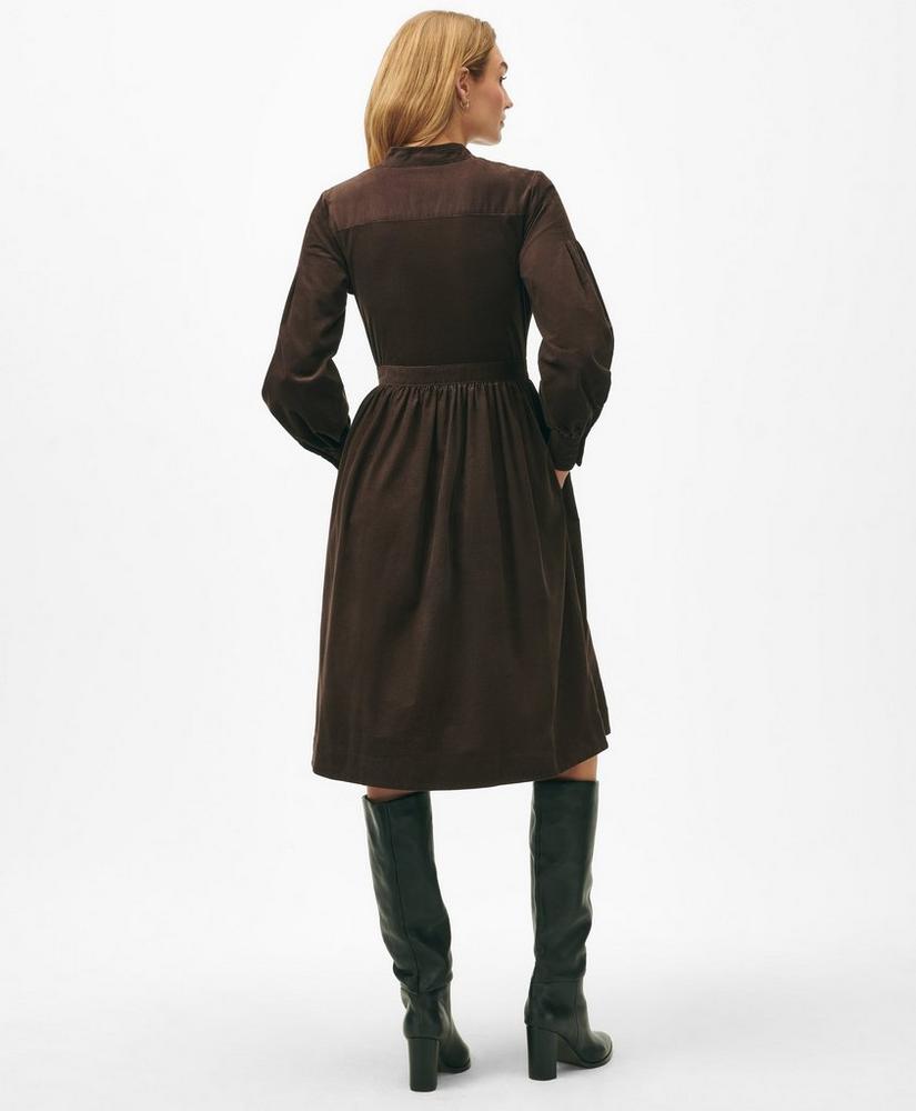 A-Line Shirt Dress in Corduroy