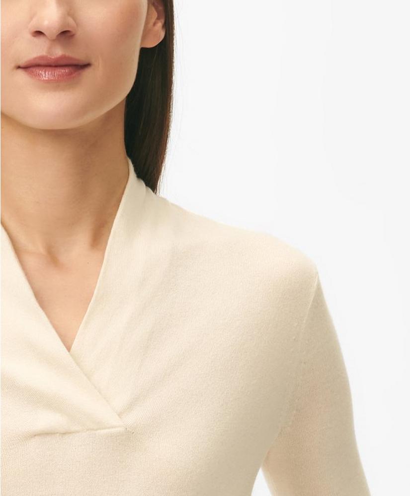 Silk-Cashmere Shawl-Collar Sweater