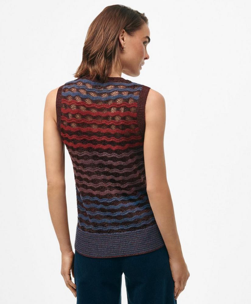 Twinset Shell in Colorful Metallic Cotton Blend