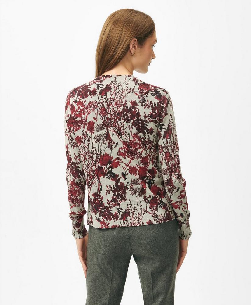 Twinset Cardigan in Floral Silk Blend