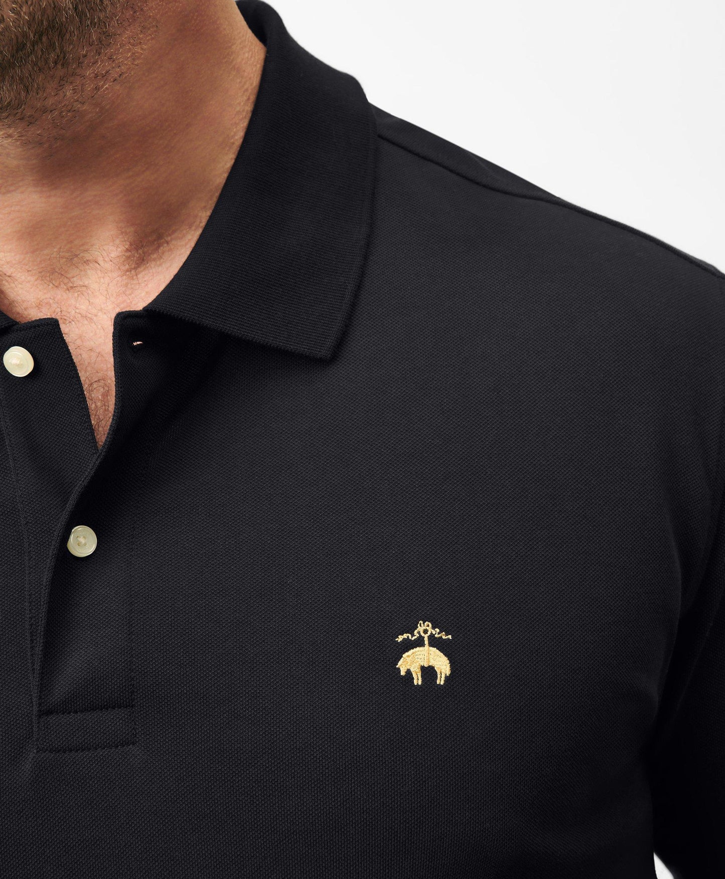 Golden Fleece Big & Tall Stretch Supima Long-Sleeve Polo Shirt