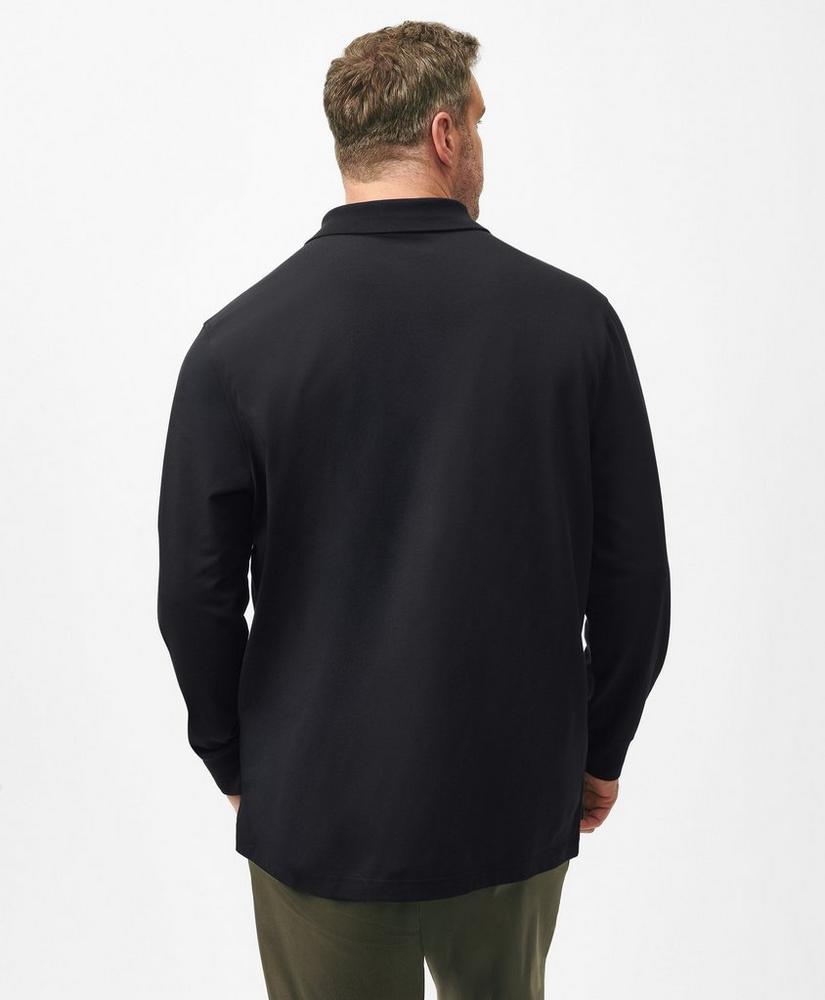 Golden Fleece Big & Tall Stretch Supima Long-Sleeve Polo Shirt